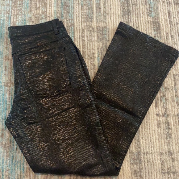 RVT Black Faux Leather Pants with Flared Leg NWOT - Picture 3 of 8